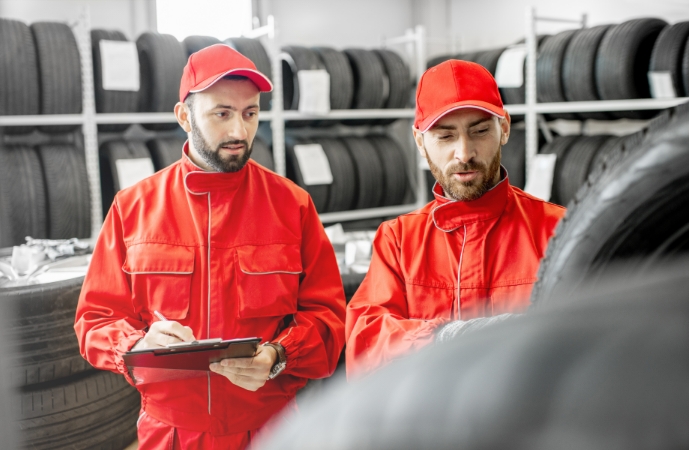 ReisingerKFZ ReifenEinlagerung MechanikerReifenlager